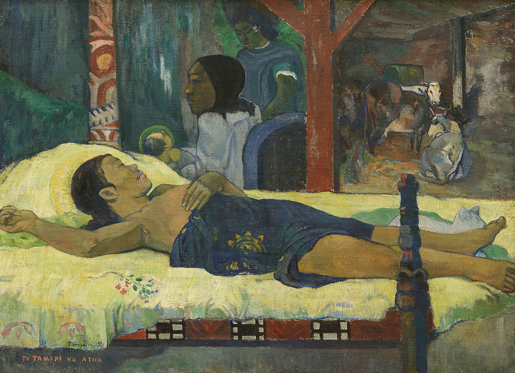 Te tamari no atua (The Birth of Christ) by Paul Gauguin